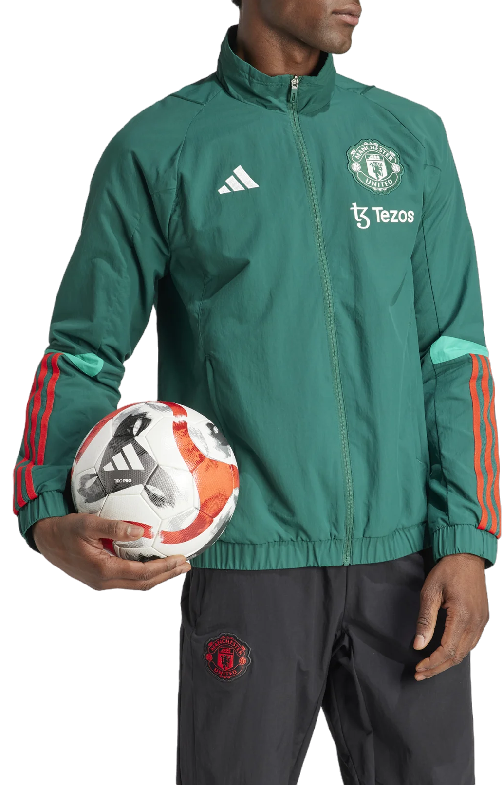 Pánská předzápasová bunda adidas Manchester United 2023/24 Tiro Presentation
